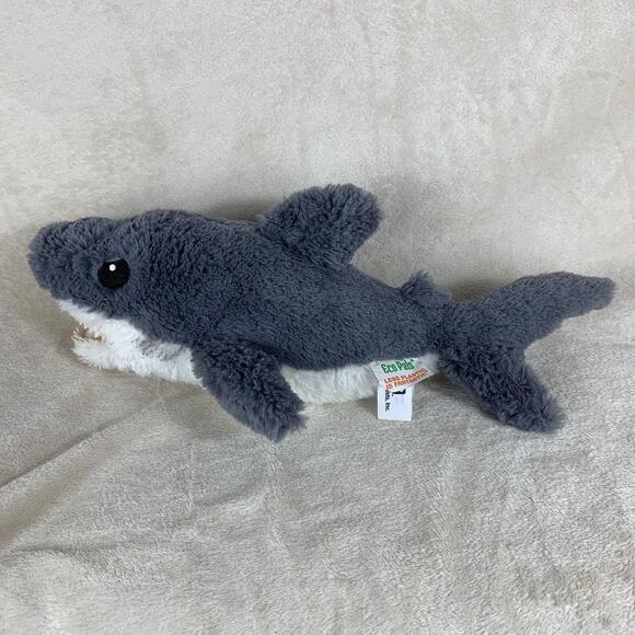Eco Pals Shark Plush Stuffed Animal Toy 13” Great White Ocean Sea Creature - Picture 3 of 7